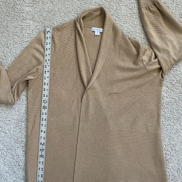 Liz Claiborne Gold Women's Open Cardigan - Picture 7 of 7
